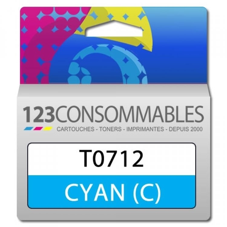 Cartouche compatible EPSON T0712 cyan