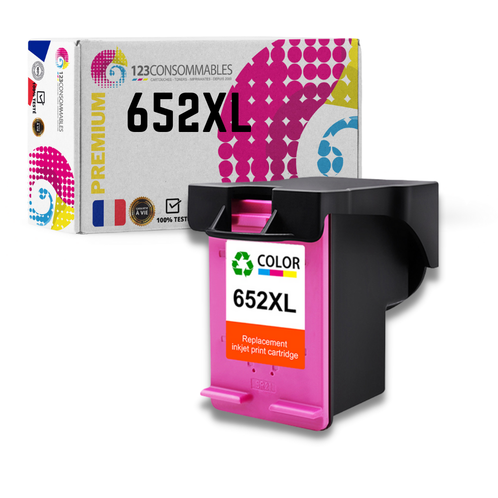 Cartouche compatible HP 652XL couleur
