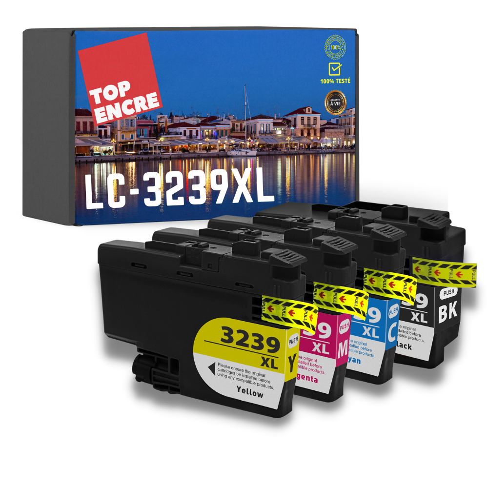 Pack compatible avec BROTHER LC-3239XL 4 cartouches