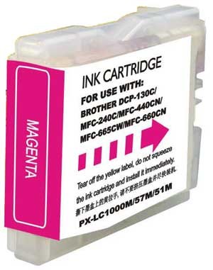 Cartouche compatible BROTHER LC1000 magenta