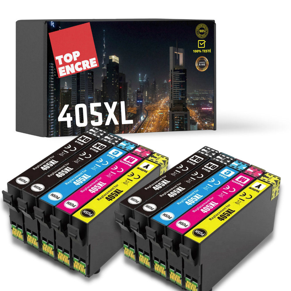Pack compatible avec EPSON 405XL 10 cartouches