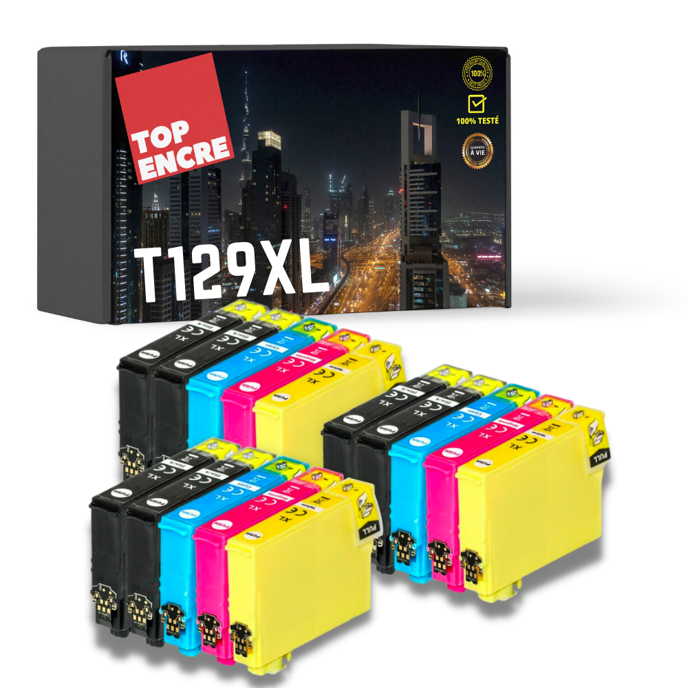 Pack 15 cartouches compatibles EPSON T129XL