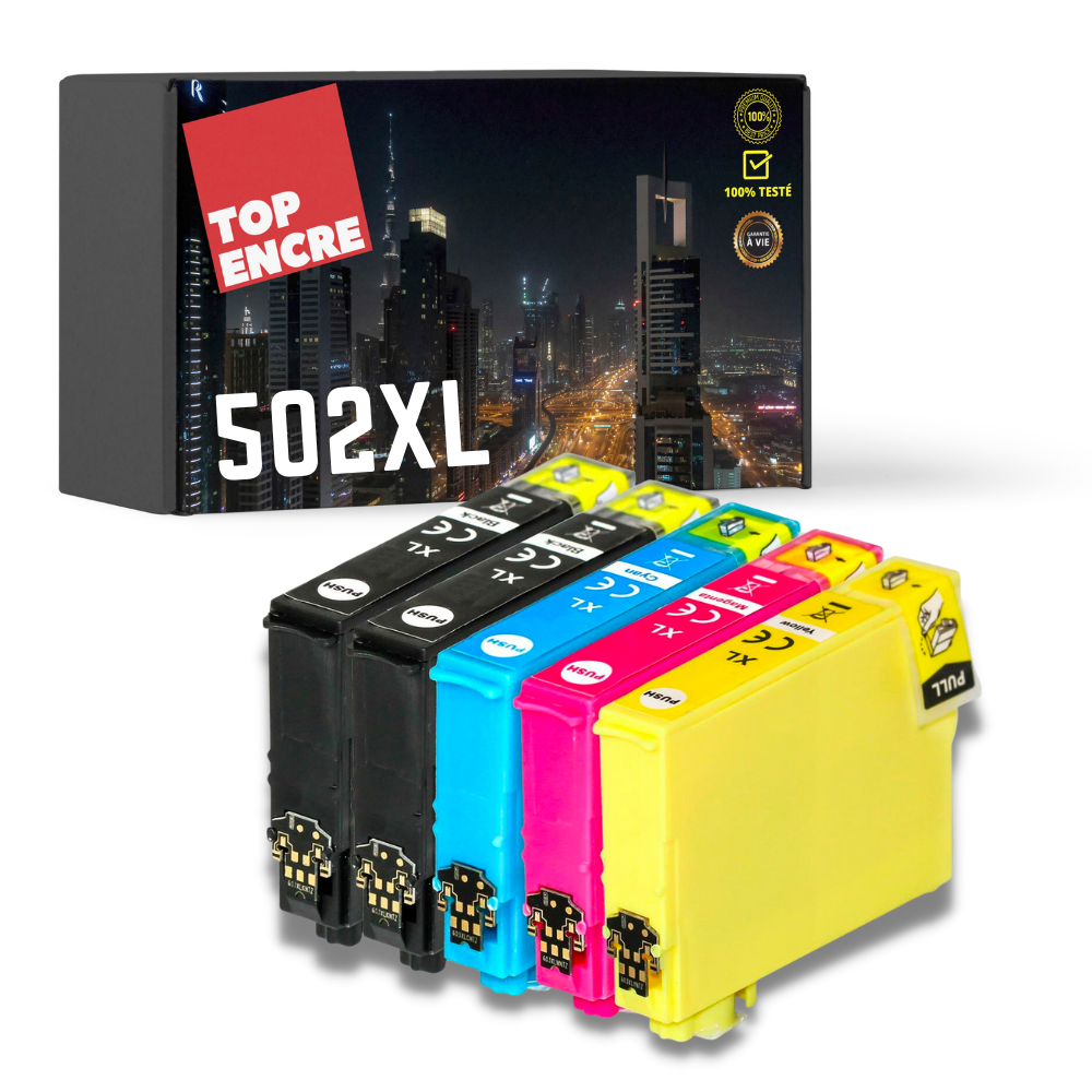 Pack 5 Cartouches compatibles EPSON 502XL