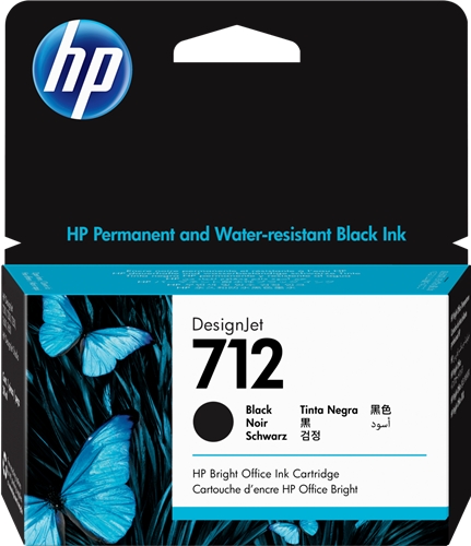 HP Cartouche encre 712 (3ED70A) noir