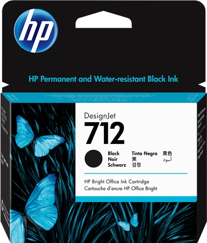 HP Cartouche encre 712 (3ED71A) XL noir