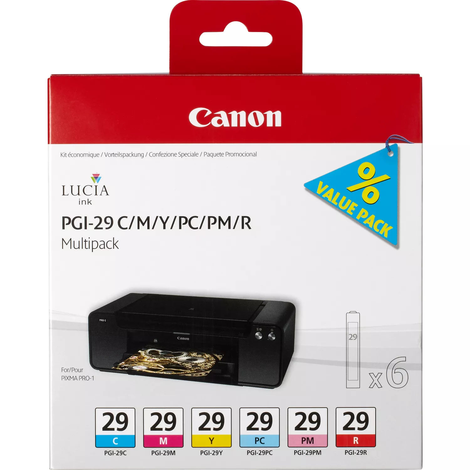 Canon Multipack PGI-29 (4873B005) 6 cartouches