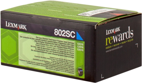 Lexmark toner 80C2SC0 (802SC) cyan