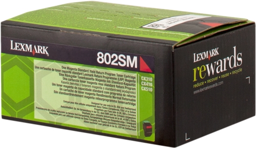 Lexmark toner 80C2SM0 (802SM) magenta