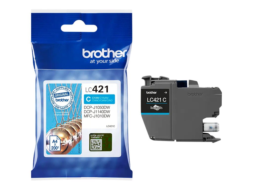 Brother LC-421C (LC421C) Cartouche d'encre Cyan