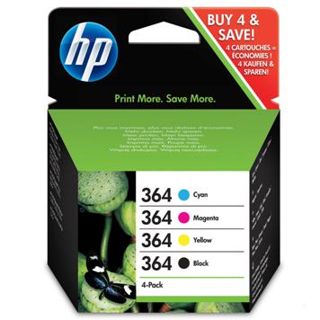 HP pack HP364, 4 cartouches