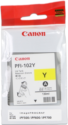 Canon cartouche encre PFI-102 Y jaune