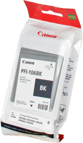Canon cartouche encre PFI-106BK (130 ml) noir