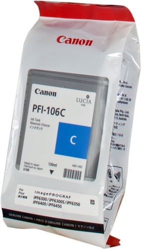 Canon cartouche encre PFI-106C (130 ml) cyan
