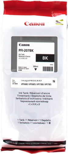 Canon Cartouche encre PFI-207bk (8789B001) noir