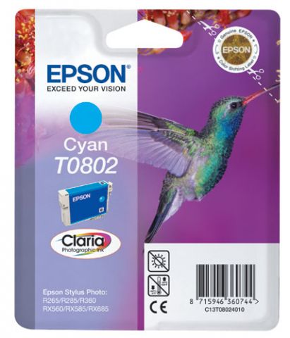 Epson cartouche encre T0802 cyan