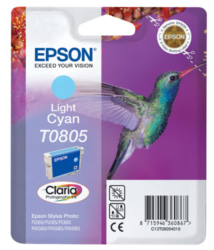 Epson cartouche encre T0805 cyan clair