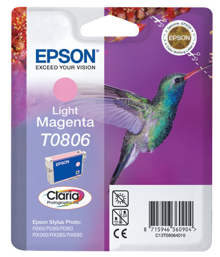 Epson cartouche encre T0806 magenta clair