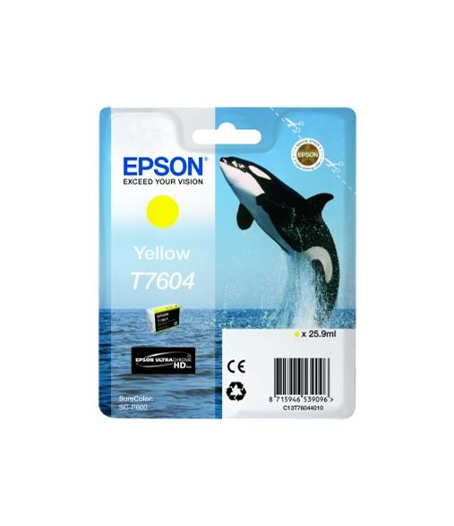 Epson cartouche encre T7604 jaune