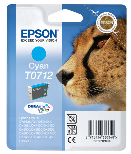 Epson cartouche encre T0712 cyan