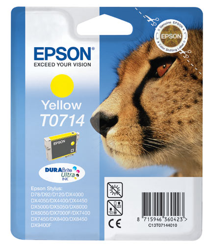 Epson cartouche encre T0714 jaune