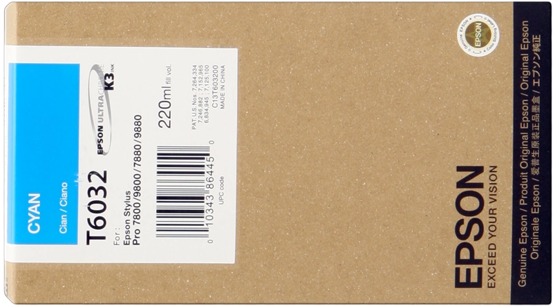 Epson cartouche encre T6032 (C13T603200) cyan