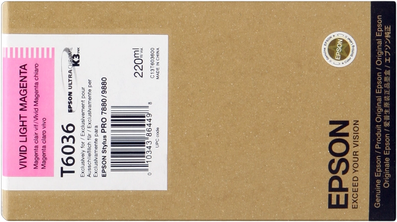 Epson cartouche encre T6036 (C13T603600) magenta clair
