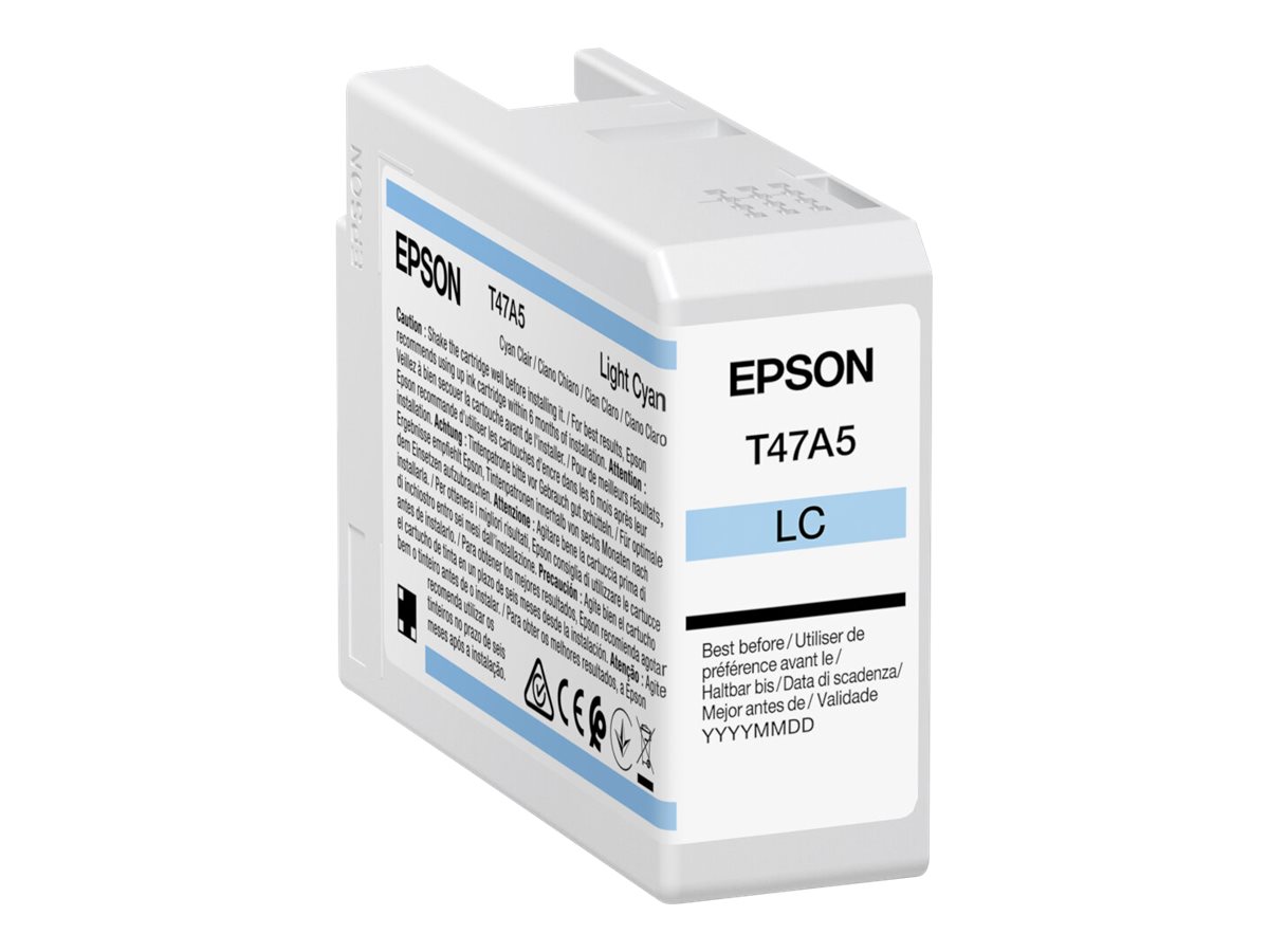 Epson cartouche encre T47A5 (C13T47A500) Cyan (brillant)