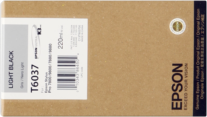Epson cartouche encre T6037 (C13T603700) gris