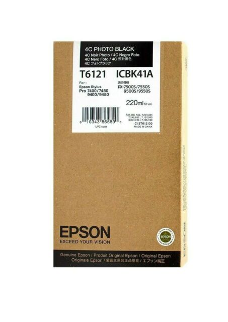 Epson cartouche encre T6121 (C13T612100) 4C noir photo