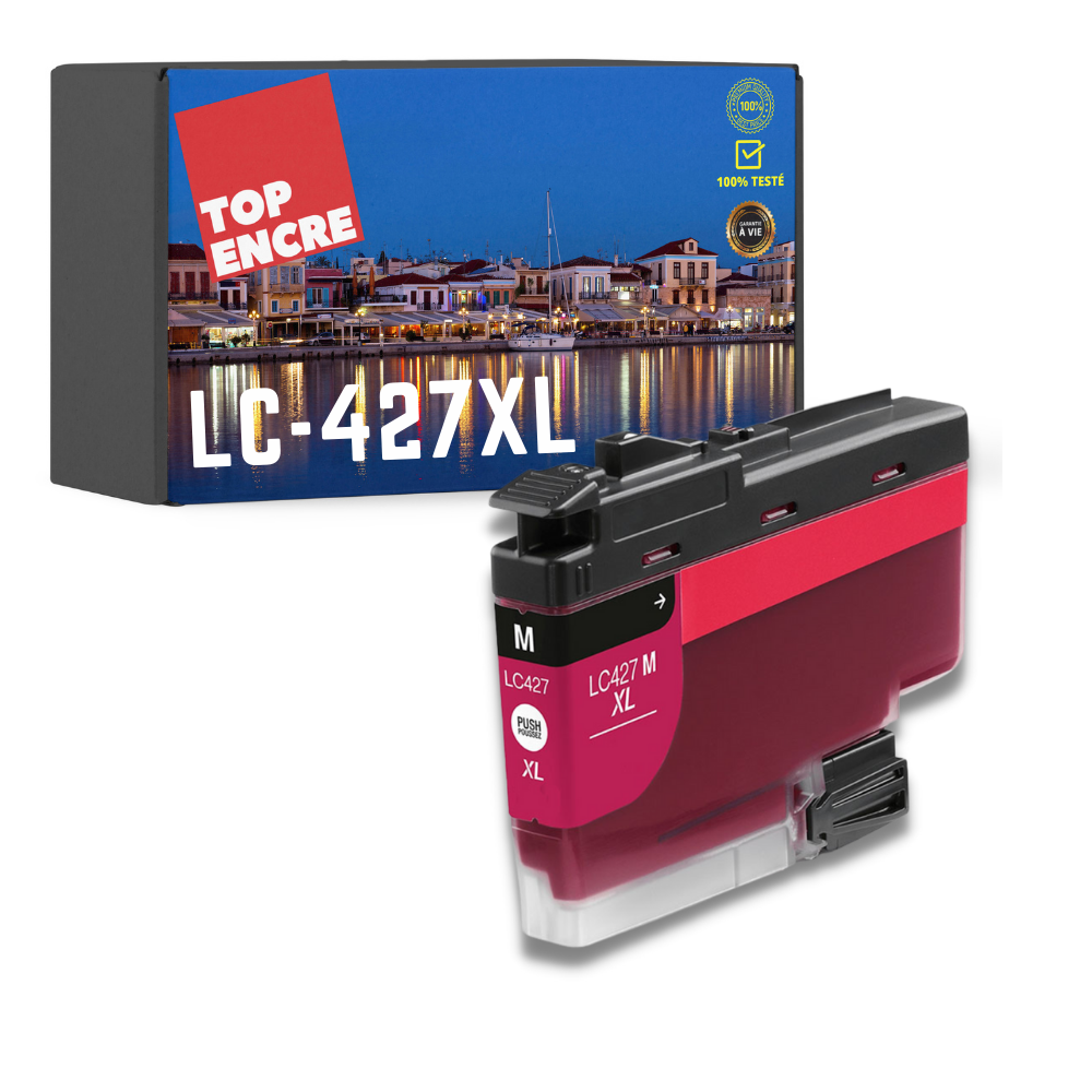 Cartouche compatible BROTHER LC427XLM magenta