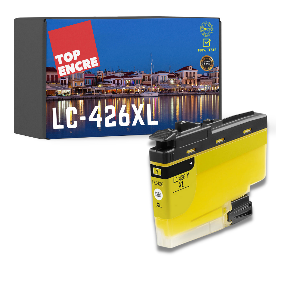 Cartouche compatible BROTHER LC426XLY jaune