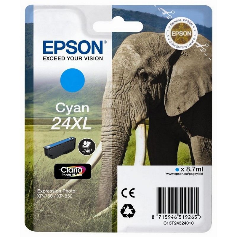 Epson cartouche encre 24XL cyan