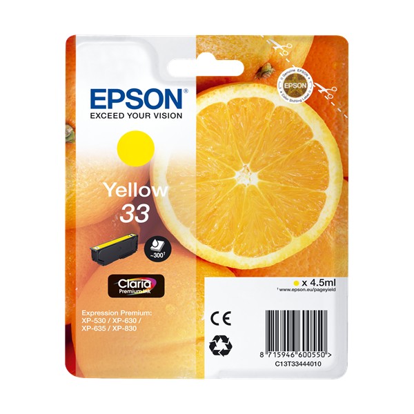 Epson cartouche encre 33 jaune