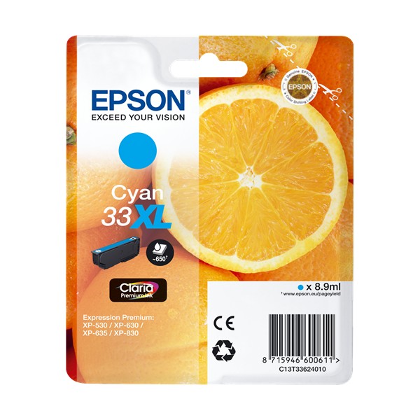 Epson cartouche encre 33XL cyan