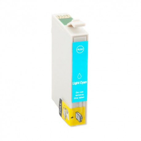 Cartouche compatible Epson T0795 Cyan Light - Remplace C13T07954010